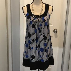 Sleeveless Mini Mod Style Dress
